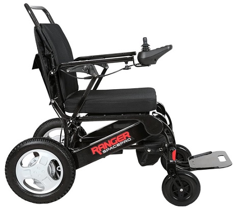 Porto Mobility 2024 Ranger SpacePro Carbon Fiber Lightweight Foldable Next Generation Electric Wheelchair (Carbon, Standard)