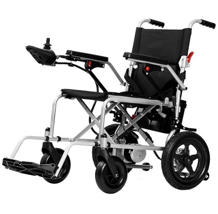 Rubicon DX03 Lightweight (Only 40lbs) Foldable Electric Wheelchair for Seniors - 12 mi Long Cruise Range with 500W Powerful Motor - Airline Approved with Detachable Battery (Model3)