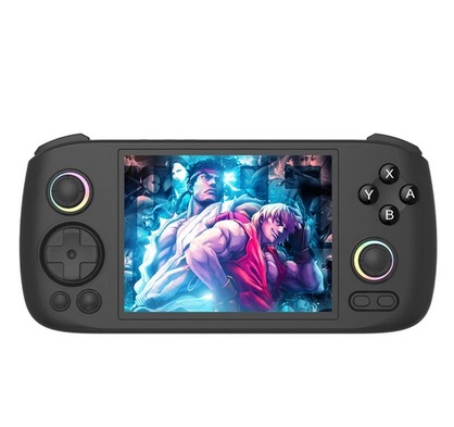 ANBERNIC RG 406H Game Console, 256GB TF Card 9000+ Games, Android 13, 4-inch 960*720 IPS Screen, Unisoc T820 Processor 8 Cores, 8GB LPDDR4X RAM 128GB UFS2.2 Storage, 3D Hall Joystick, Hall Trigger, 7 Hours Autonomy - Black