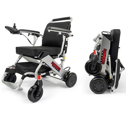 Porto Mobility 2024 Ranger Royce World\'s Lightest (only 40lbs) Ultra Portable, Most Compact Foldable Power Wheelchair,Weatherproof, Dual Motor Airplane Ready Folding Electric Wheelchair