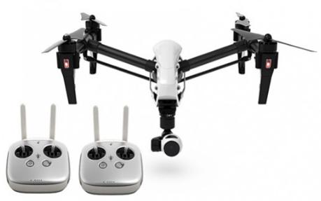 DJI T600 Inspire 1 Quadcopter w/4K Camera, 3-Axis Gimbal and Dual Transmitters