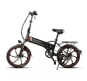 Samebike XW-20ZC 350W Smart Folding Electric Bike 35km / h Maks. Hastighet 48V 10AH E-Bike - Black