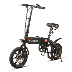 Samebike XW14 250W Smart Bicycle Folding 36V 8AH Moped Electric Bike E-bike EU Plug For Cycling Camping Travel - White