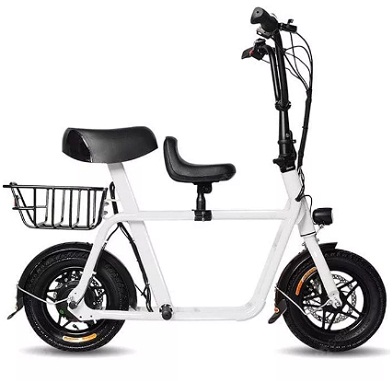 FIIDO Q1 36V 250W 10.4Ah 12 Inches Folding Moped Bicycle 20km/h Max 50KM Mileage Electric Bike - Red