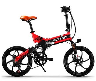 RichBit New ebike 48V 8Ah Hidden Battery Folding Electric Bike 7 Speed Integrated Rim Electric Bicycle Mtb bicicleta eletrica