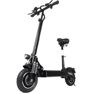 Janobike T10 Folding Electric Scooter 2000W Dual Motor 23.4Ah 10 Inches Escooter with Seat 70km/h Top Speed 80km Mileage Range Max Load 200kg