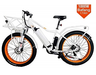 BPM Fast F95 1000W 17AH 48V Fat TIRE Electric Bicycle E-Bike Snow Mountain 26 Inch Samsung Battery
