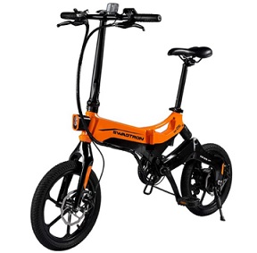 Swagtron EB7 Plus Electric Bike w/Quick-Shift Shimano 7-Speed & Removable Battery