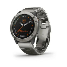 Garmin fenix 6X Pro Solar Multisport Watch (Titanium/Vented Titanium Bracelet)