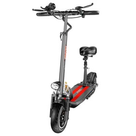 YOUPING Q02 Folding Electric Scooter 500W Motor 48V/18Ah Battery 10 Inch Tire Containing Seat - Black
