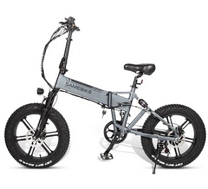 Samebike XWLX09 500W 20 Inch Folding Electric Moped Bike Three Riding Modes Electric Bicycle - gray