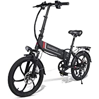 SAMEBIKE Electric Bike 20 Inch Lithium Battery with 350W Lightweight Foldable Adult Motor Electric Bicycle Portable E-Bike