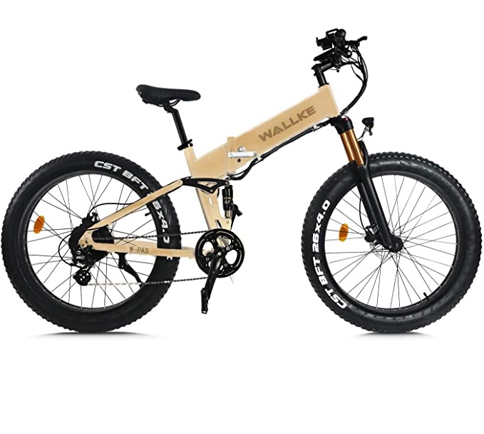 Wallke X3 Pro 26in Upgrade The Frame Fat Tire Electric Bicycle 48V14AH Battery Adult Auxiliary Bike 750W Mountain Snow E-Bike