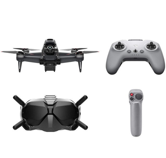 DJI FPV Combo with Motion Controller First-Person View Drone Quadcopter UAV with 4K Camera, S Flight Mode, Super-Wide 150° FOV, HD Low-Latency Transmission, Emergency Brake and Hover, Gray