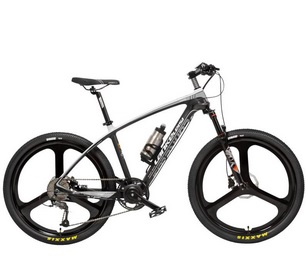 LANKELEISI S600 Electric Bicycle 26 Inch 240W 36V Removable Battery Lightweight Carbon Fiber Frame Torque Sensor Pedal Assist E-bike