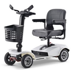 ONEFUN Folding Electric Powered Mobility Scooter 4 Wheel Travel Elder Disabled