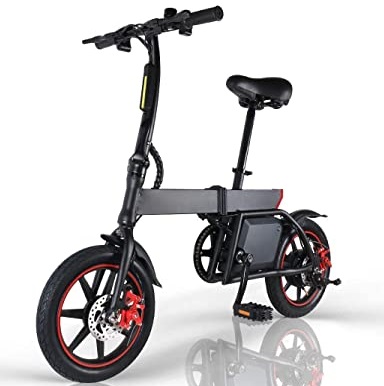 Windway B20 Electric Bike Folding E-bike for adults, 14inch Wheel, Pedal Assist Commuter Cycling Bicycle, Max Speed 25km/h, Motor 350W, 6Ah Rechargeable Lithium Battery