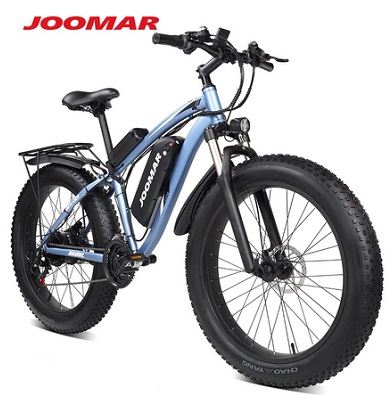 JOOMAR 1000W Electric Bike Fat Tire Ebike 26inch Top Aluminum Alloy Outdoor Beach Mountain Bike Snow Bicycle Cycling JM02S Plus