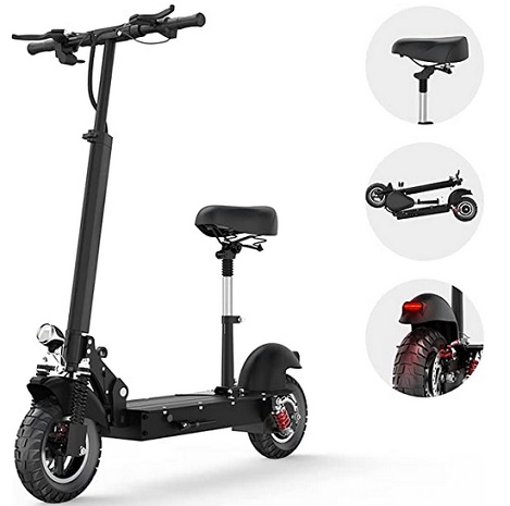 TODIMART Electric Scooter Powerful 500W Motor 48V 15Ah Battery, Max Speed 25 MPH,28 Miles Long Range