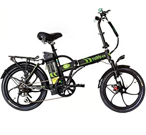 GreenBike Toro48 Electric Motion 350W 48V 10.6Ah Folding Electric Bike Black/Green