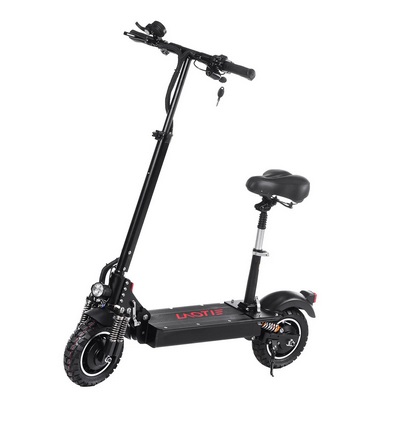 LAOTIE ES10P Folding Electric Scooter 10 Inches Off Road Tire 2000W Dual Motor 28.8Ah 21700 Battery 52V with Seat 70km/h Top Speed 100km Mileage Max Load 120kg