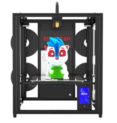 Zonestar Z9V5 PRO 3D Printer Auto Leveling Adjustable 4 Extruder Design Mix-Color Printing Resume Printing