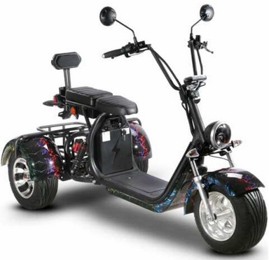 SC09 with EEC/COC 1500W 60V 40AH 3 Wheel Removable Battery Electric Scooter