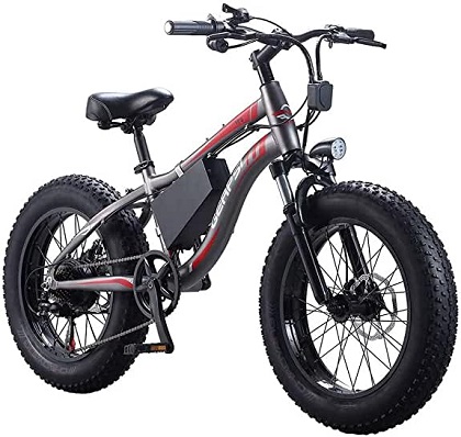GERPSI Electric Mountain Bike 36V 10ah 250W Adults 26Inch Full Suspension Fork Bicycles, 21 Speeds Double Shock Absorber Folding E-Bike,Black