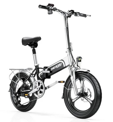 ZHENGBU X6 400W 48V 10.4Ah 20 Inch Electric Bicycle 70Km Mileage Range 150Kg Max Load Electric Bike - Black
