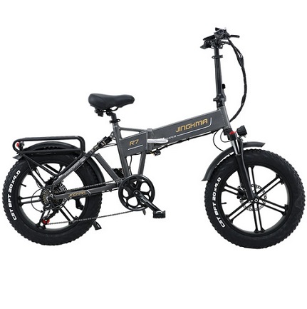 JINGHMA R7 800W 48V 12.8Ah 20 Inch Electric Bicycle 45km/h Max Speed 50Km Mileage 180Kg Max Load - Grey