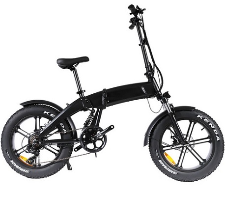 Dogebos X1 48V 10.4ah 750W 20 Inch Fat Tire Electric Bicycle 35km/h Max Speed 40-60km Mileage Range 120kg Max Load Electric Bike - Black