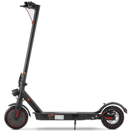 Iscooter I9 36V 7.5Ah 350W 8.5in Folding Moped Electric Scooter 30km/h Top Speed 15-25KM Mileage Electric Scooter Max Load 120Kg - Black