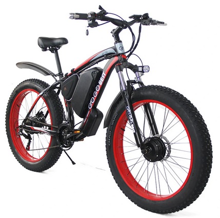 GOGOBEST GF700 17.5Ah 48V 500W*2 Dual Motors Folding Moped Electric Bicycle 26inch 50Km/h Top Speed 110km Mileage Range Max Load 200kg