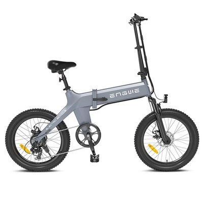 ENGWE C20 Pro Folding Electric Bicycle 20 Inch Tire 250W Brushless Motor 36V 19.2Ah Battery 25km/h Max Speed - Gray