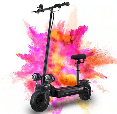 Jueshuai X500 Electric Scooter 1600W Power, 48V 18Ah Battery,40MPH & 34 Miles,10\