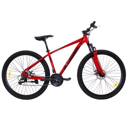 Kugel H-Hybrid 29 Inch Mountain Bike Aluminum Alloy Frame Material Shimano Gear Front Suspension and Disk Brakes - Red