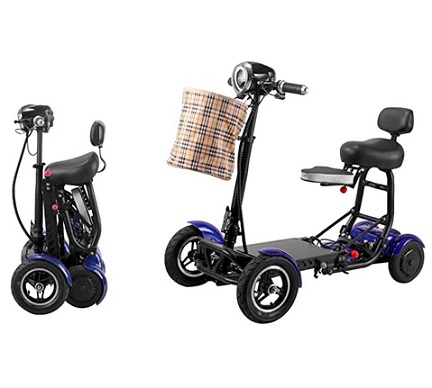 Dragon Mobil Mobility Scooters 4 Wheel Driving Distance 17Miles, Mobility Scooter Electric Wheelchair Power, Foldable, Lightweight, Battery Power