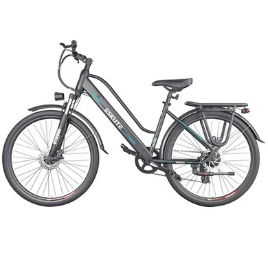 ESKUTE Wayfarer E-City Bike Netuno Electric Bicycle 250W Rear-hub Motor 10Ah Battery for 65 Miles Range