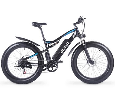 GUNAI MX03 1000W 48V 17Ah 26\'\' Electric Bicycle 40km/h Max Speed 40-50km Mileage Range 150kg Max Load - Black