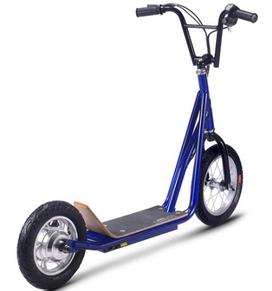 MotoTec Groove 36v 350w Big Wheel Lithium Electric Scooter Blue
