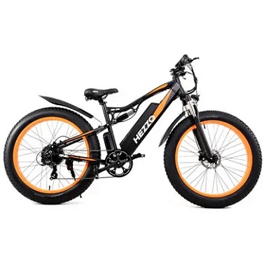 HEZZO 2022 HB26PRO 48V 1000W 17.5AH LG battery off road fat tire Ebike shimano 9 Speed moped emtb 26*4 Fat Electric Mountain sur ron Dirt Bike aluminium Alloy Racing Bicycle