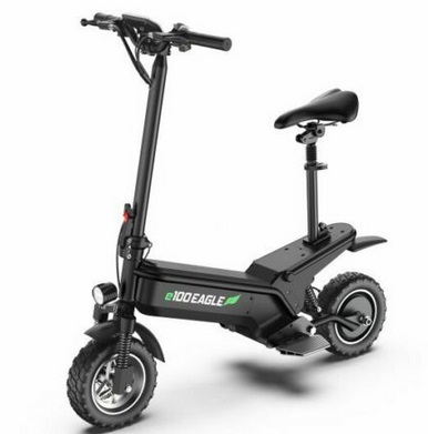 E100 Eagle Electric E-Scooter Seated Commuter Folding Scooter Power Assist 40km