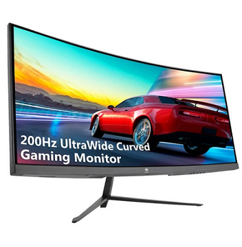 Z-Edge UG30 30\'\' Curved LED Gaming Monitor 21:9 2560x1080 Ultra Wide 200Hz Refresh Rate R1500 Curvature MPRT 1ms FPS-RTS
