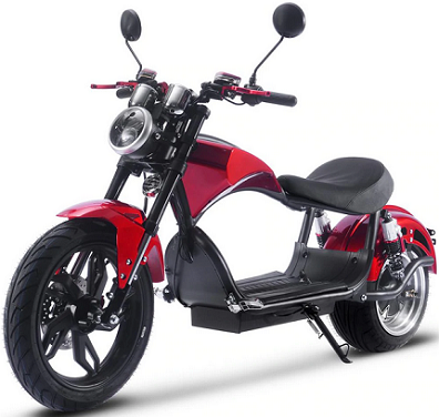 MotoTec Raven 60v 30ah 2500w Lithium Electric Scooter Red
