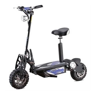 MotoTec Chaos 2000w 60v Lithium Electric Scooter Black
