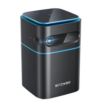 BlitzWolf®BW-VT2 DLP Mini WIFI Projector Android 9.0 bluetooth V4.2 Speaker Netflix YouTube 2.4G / 5G WIFI Wireless Projection Built-in Battery 1080P Supported 150 ANSI Lumens Hand Cinema Home Theater Outdoor Movie