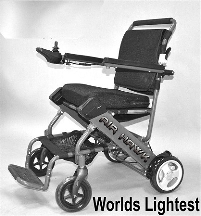Air Hawk Worlds Lightest Electric Power Wheelchair - 41 Lbs