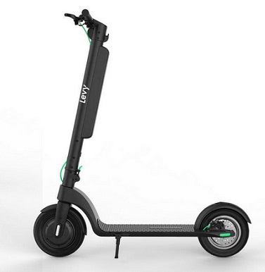 Levy Plus Folding Electric Scooter 350W Motor 20 Miles 18mph 230 lbs Weight Capacity IP54 Warterproof