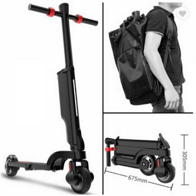 36v/250w Lightweight Mini Folding Backpack Two Wheel Electric Scooter NEW