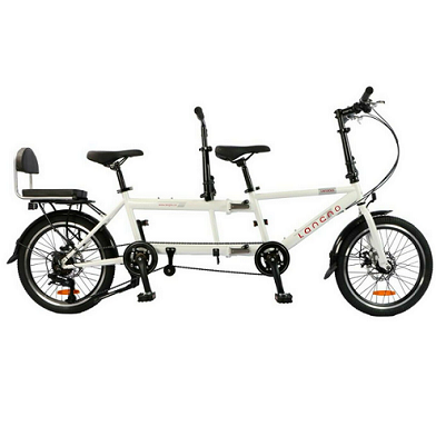 Ultra Lightweight Carbon Portable Folding 20in Six Speed Tandem Bicycle NEW